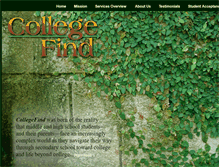 Tablet Screenshot of collegefindus.com